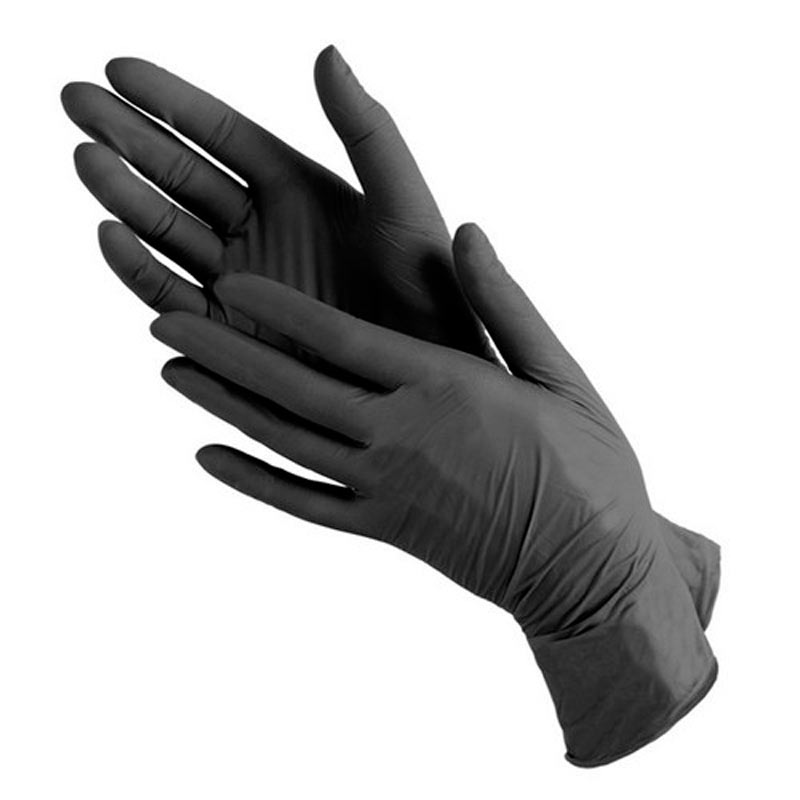 Перчатки "TNL" виниловые M - черные (100 шт./уп)