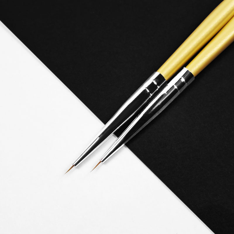 Кисть для дизайна с цветной ручкой №0