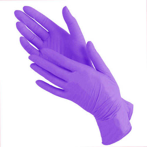 Nitrile нитриловые перчатки Фиолетовые M 100 шт.