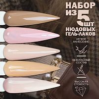 Набор гель-лаков 5 шт. RICH-NUDE-KIT5
