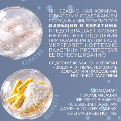 База с коллагеном и кератином 10 мл. BASE-COLLAGEN-KERATIN фото 2