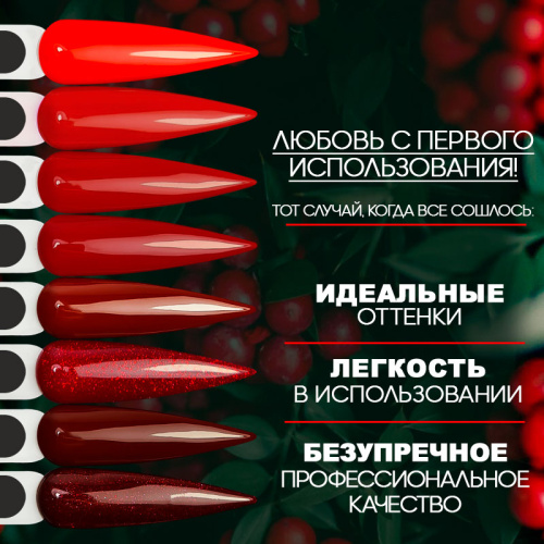 Набор гель-лаков 8 шт. RED-ROSE-KIT8new фото 3