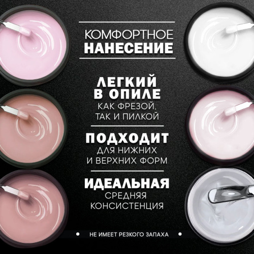 Набор гелей 6 шт. POLYGEL-CLASSIC-KIT6 фото 3